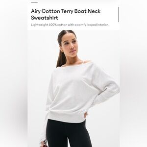 Athleta Airy Cotton Terry Sweatshirt